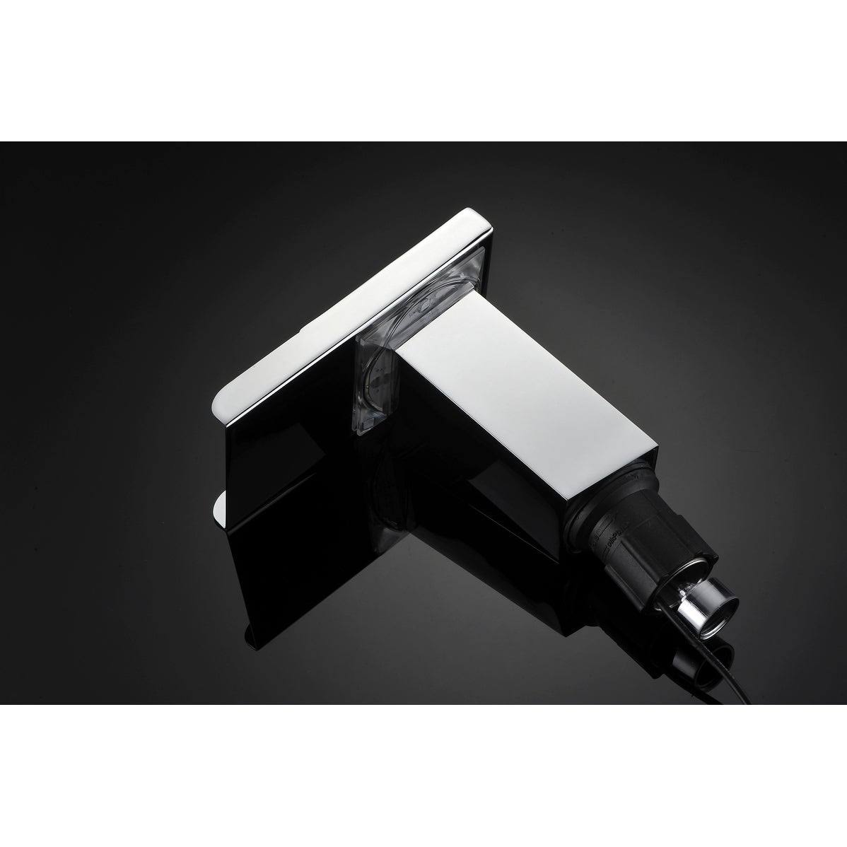 Chrome 8-Inch LED Widespread Bathroom Sink Faucet H276