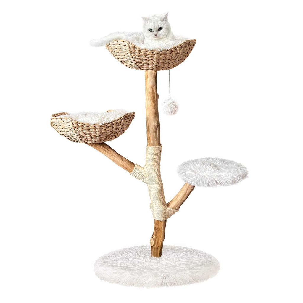 Modern Wooden Cat Tree Tower C905
