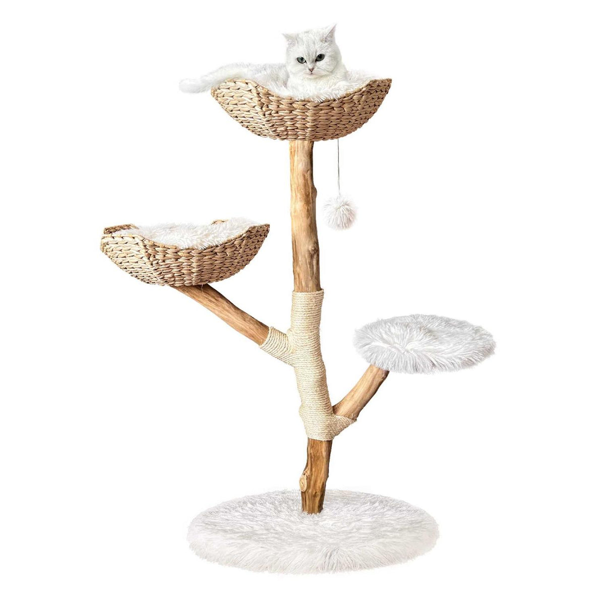Modern Wooden Cat Tree Tower C905