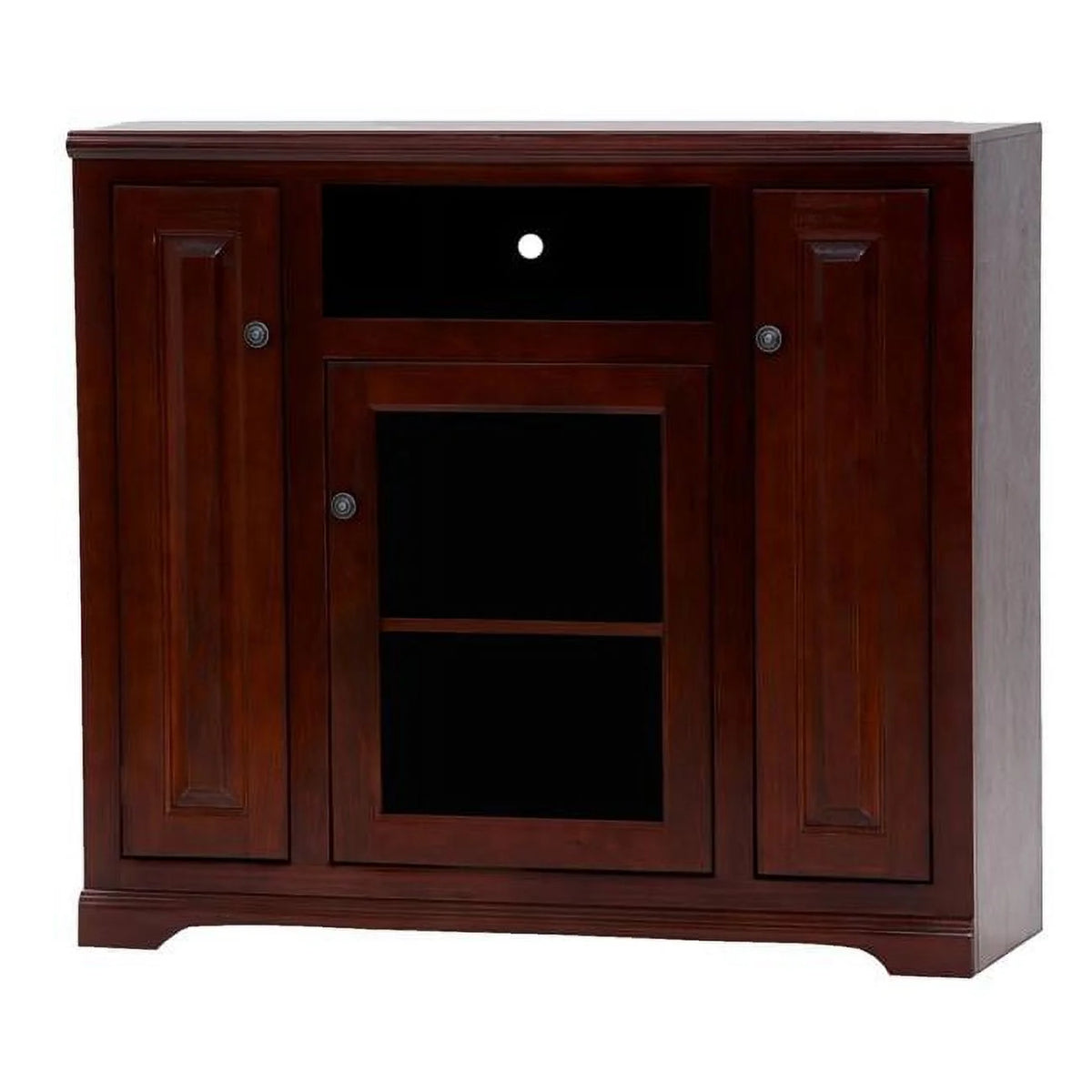 Tall TV Stand with 2 Raised Panel Doors A396