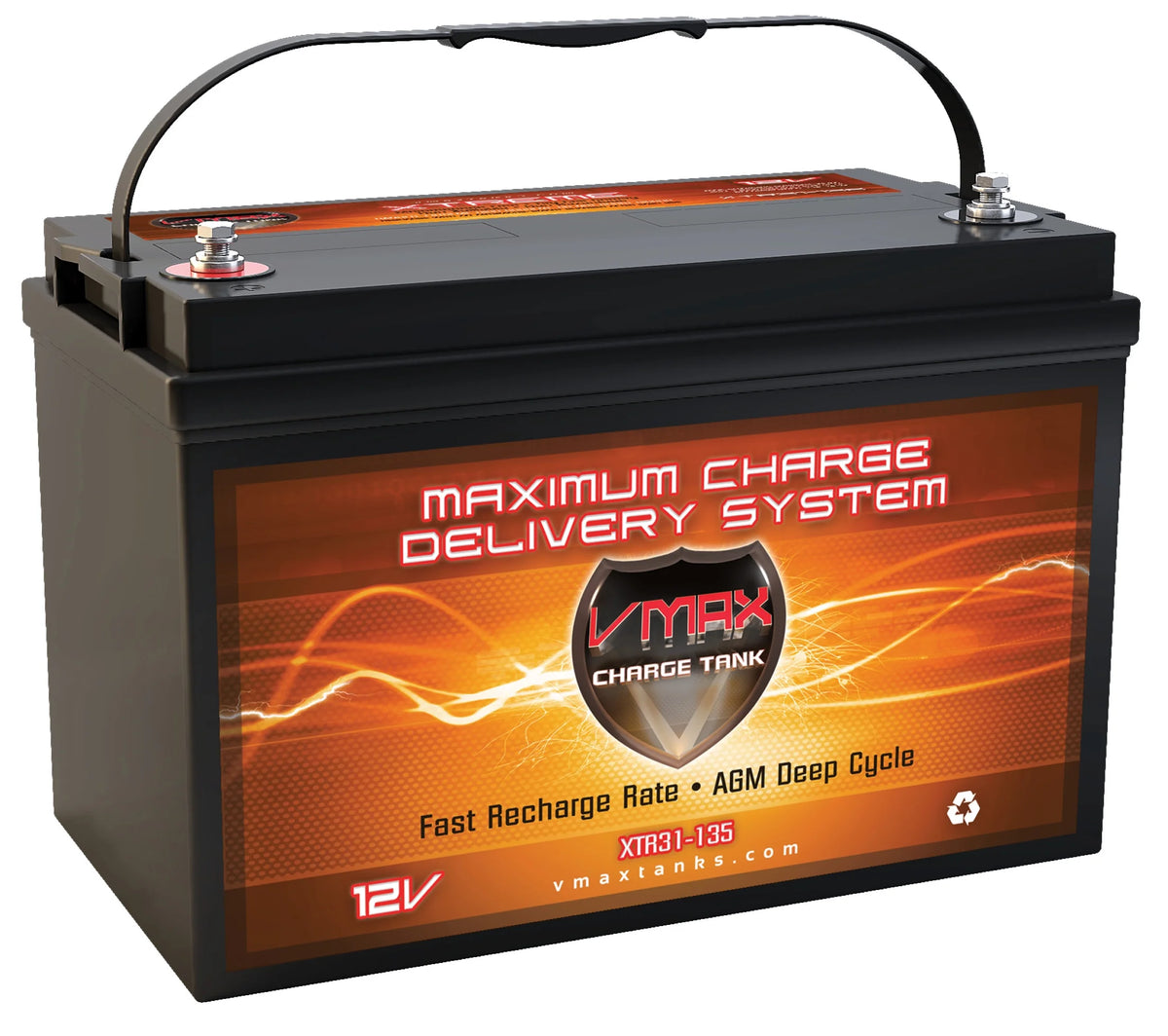 12V 135Ah Group 31 Sealed Deep Cycle AGM Battery Z620913