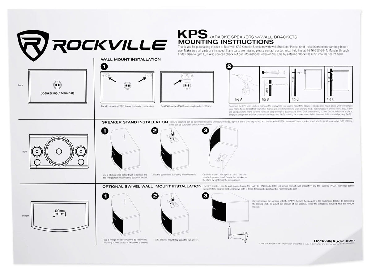 12" 3-Way 1600w Karaoke Speakers with Amplifier and Wireless Mics U765