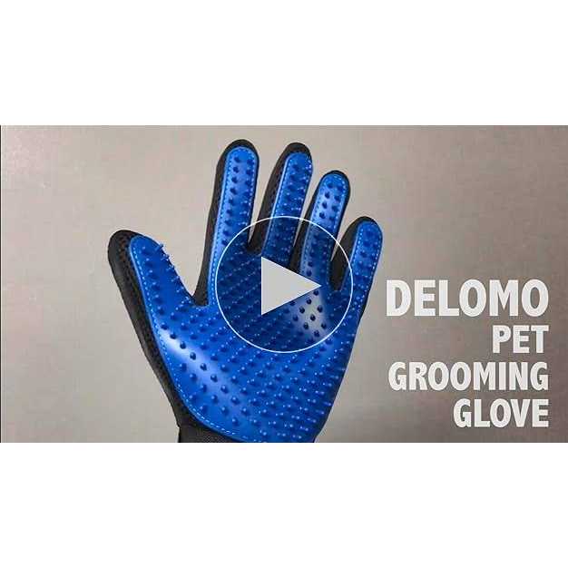 Pet Hair Remover Glove Grooming Glove Brush Deshedding Glove Y58498