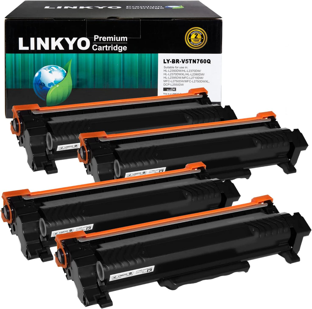 Black High Yield 4-Pack Toner Cartridge X736136