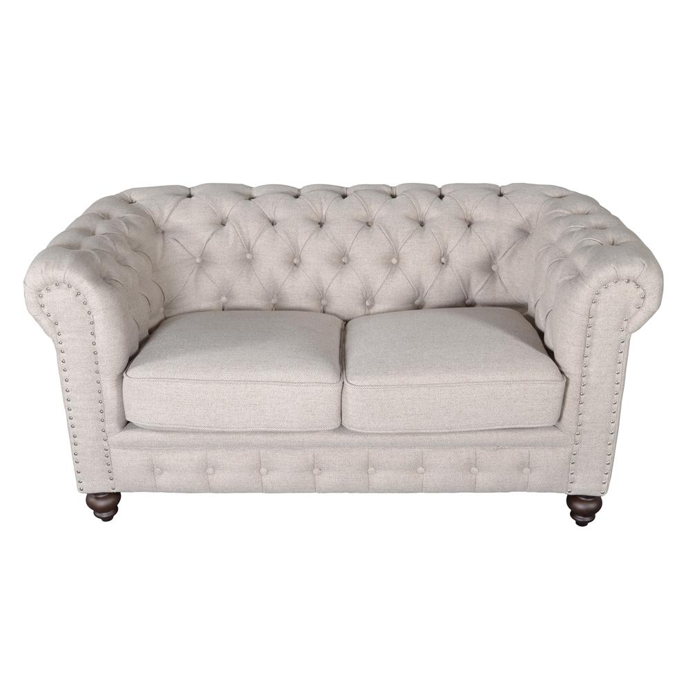 Dark Linen Loveseat Y239374