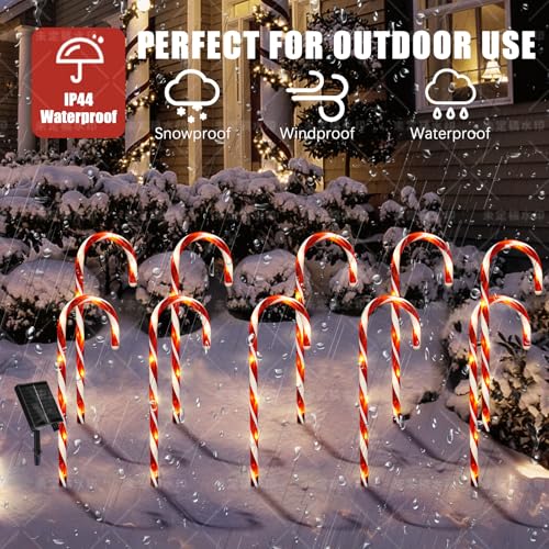 10 Pcs Solar Pathway Lights Q302755