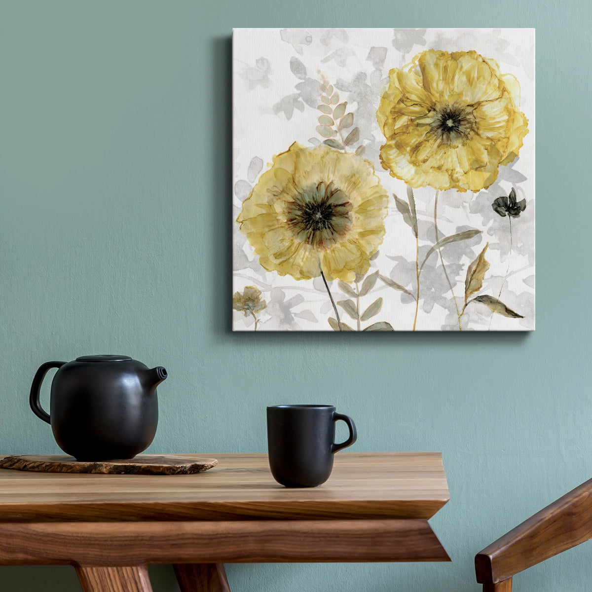 Transparent Gold Gallery Wrapped Canvas 10X10 V393