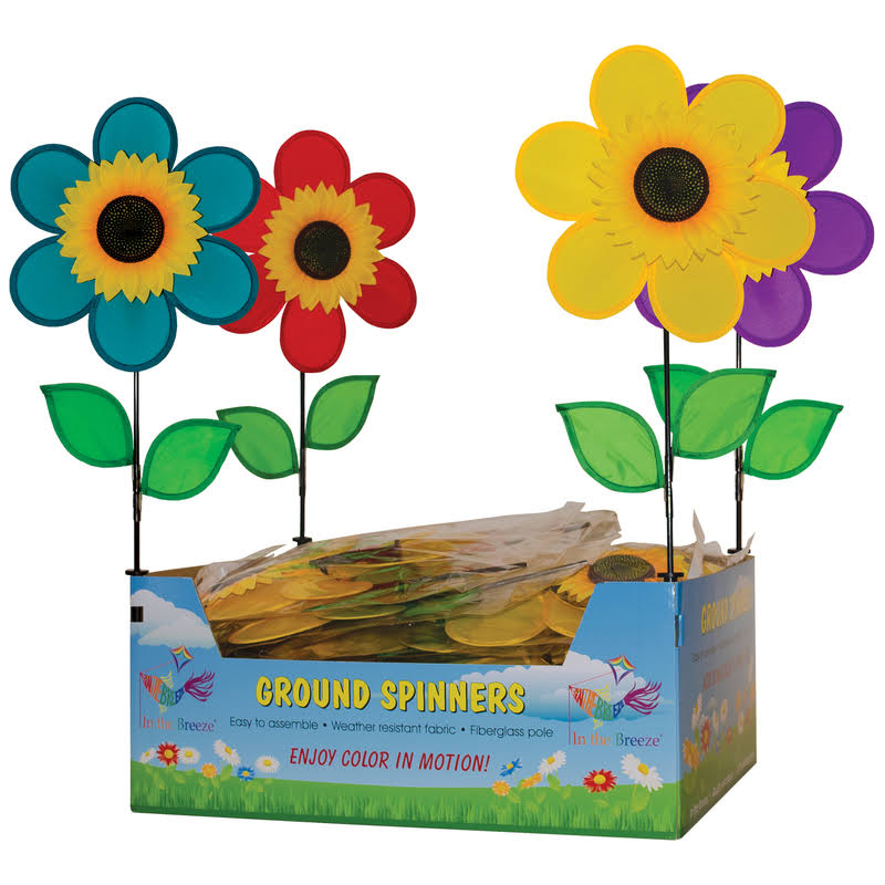 Nylon 12 in. H Sunflower Garden Stake Spinner H490250