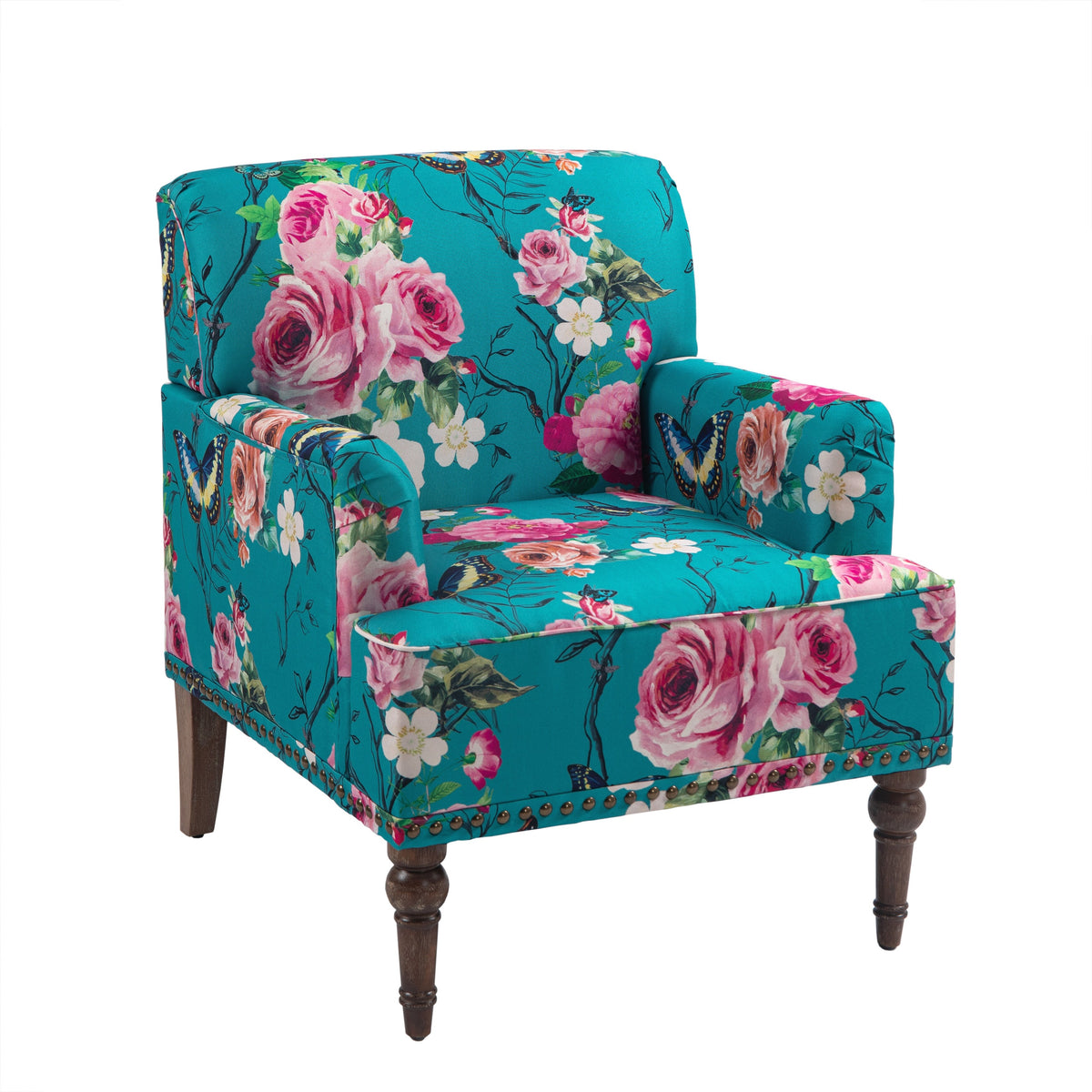 Modern Patterned Striped Accent Armchair L5598