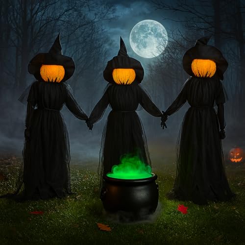 Sound Activated Animated Zombie Halloween Prop with Glowing Eyes H2830
