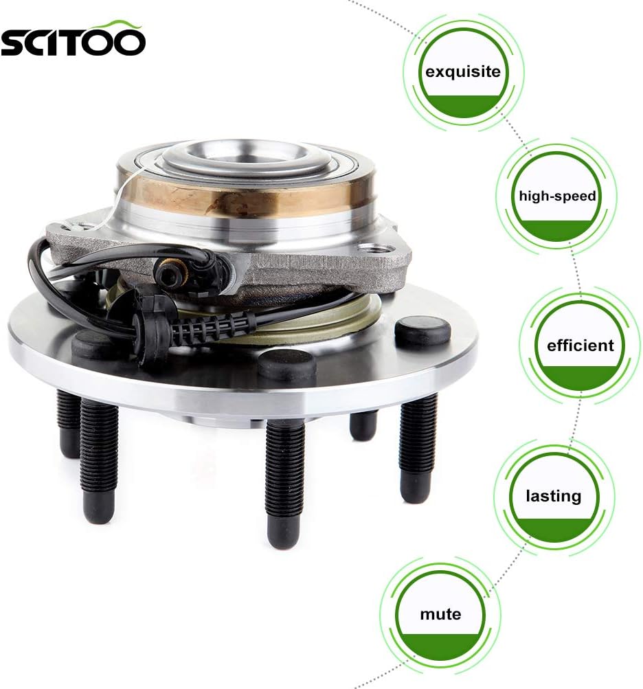 Wheel Bearing Assembly Hub 2 Set 6 Lugs with ABS E5130