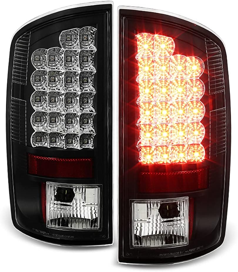 Chrome LED Tail Lights Brake Lamps Set Left+Right H12692