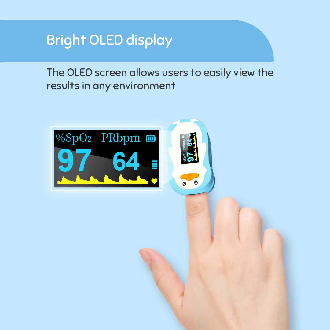 Blue Fingertip Pulse Oximeter P176380