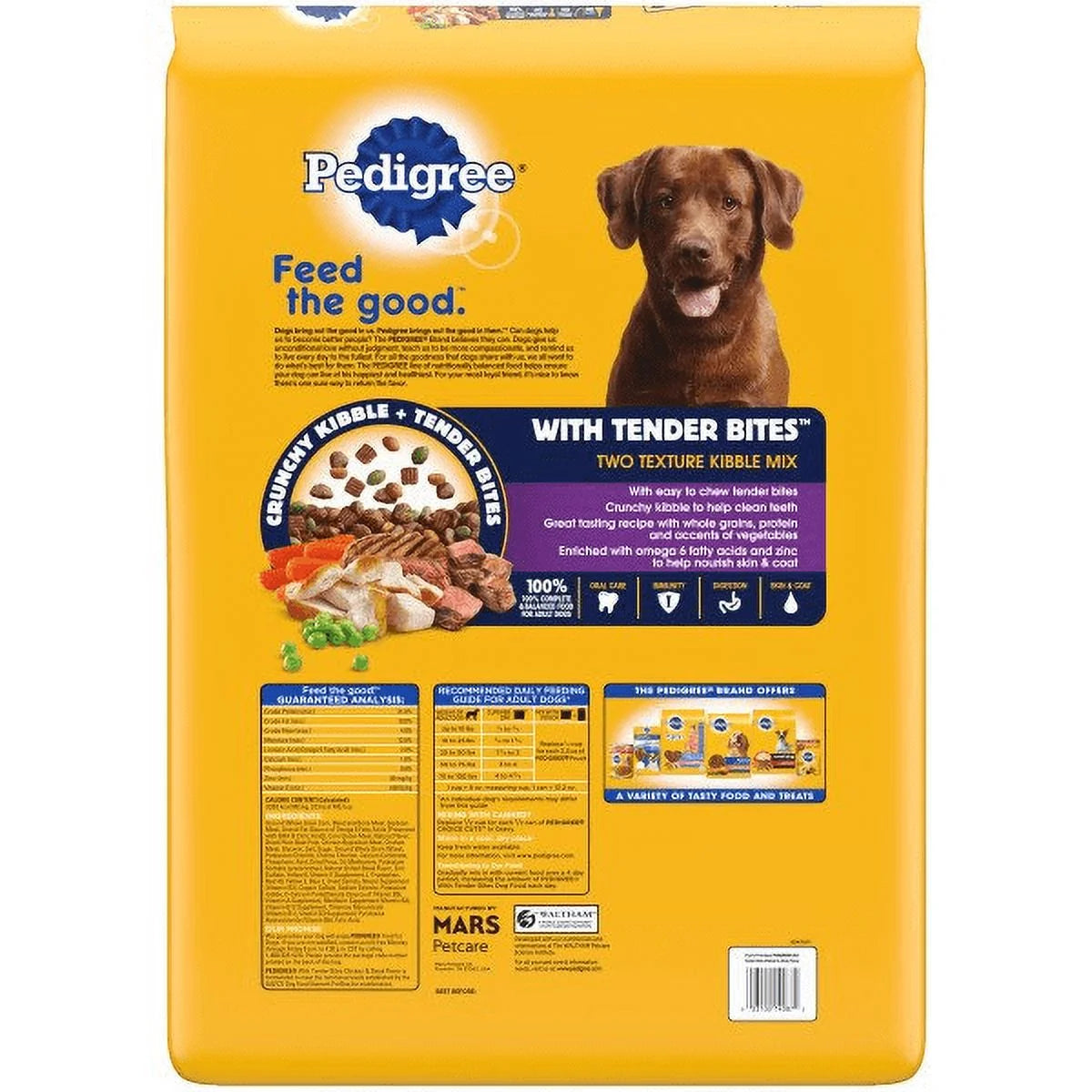 Complete Nutrition Chicken & Steak Flavor Adult Dry Dog Food, 30 lb Bag U748031