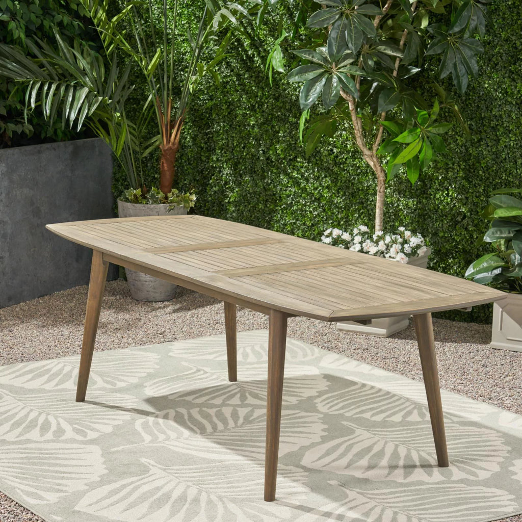 Acacia Wood Expandable Dining Table U999740