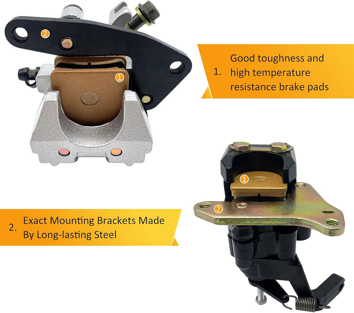Front Left Right & Rear Brake Calipers Pack of 2 L30376