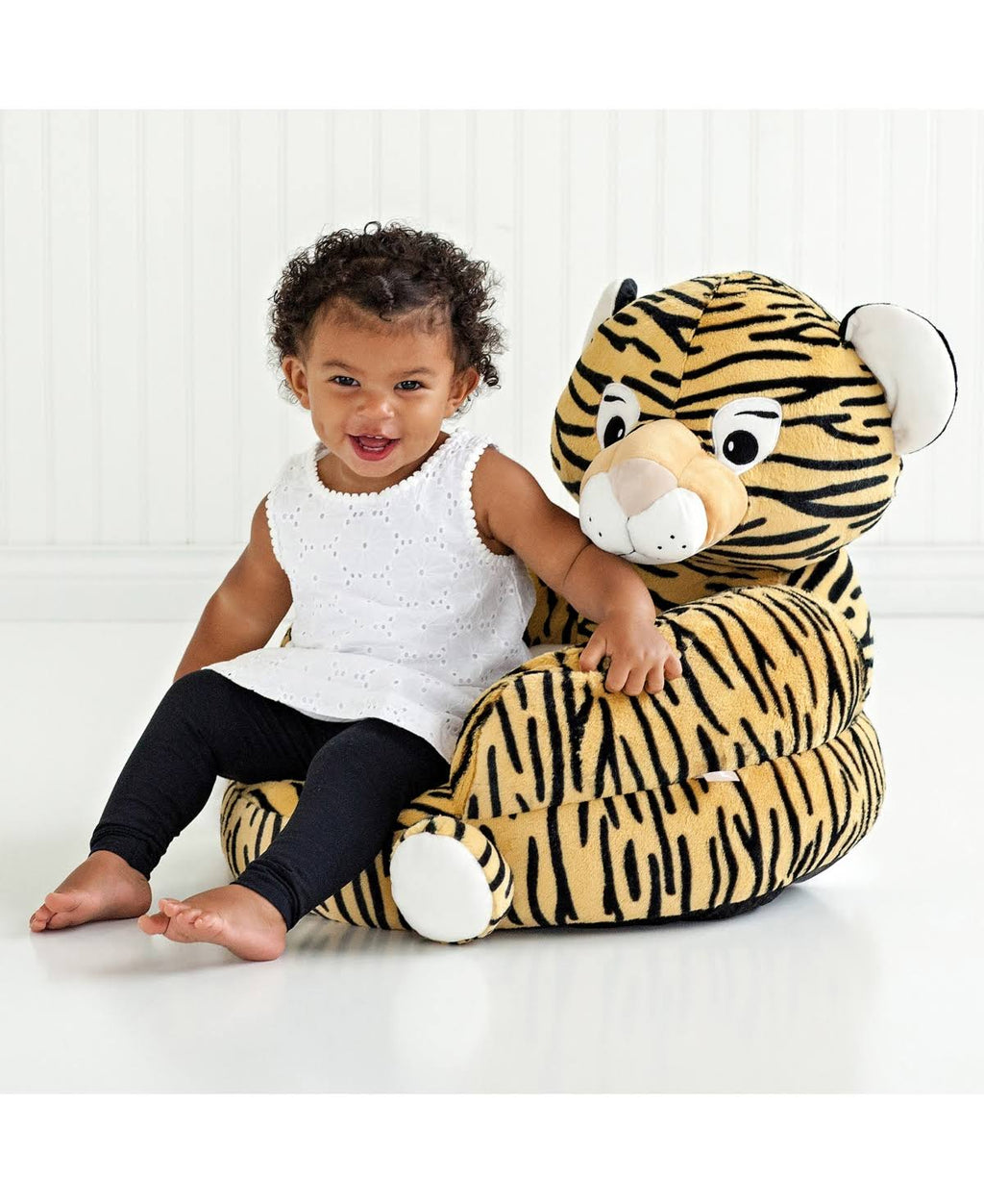 Orange Plush Tiger Character Chair E52435