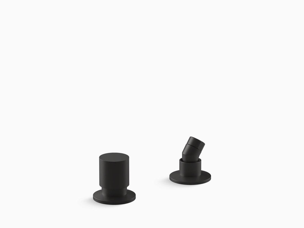 Matte Black Two-Way Diverter Valve and Handshower Hose Guide I531