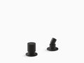 Matte Black Two-Way Diverter Valve and Handshower Hose Guide I531
