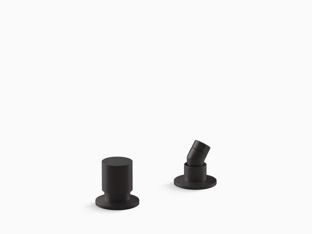 Matte Black Two-Way Diverter Valve and Handshower Hose Guide I531