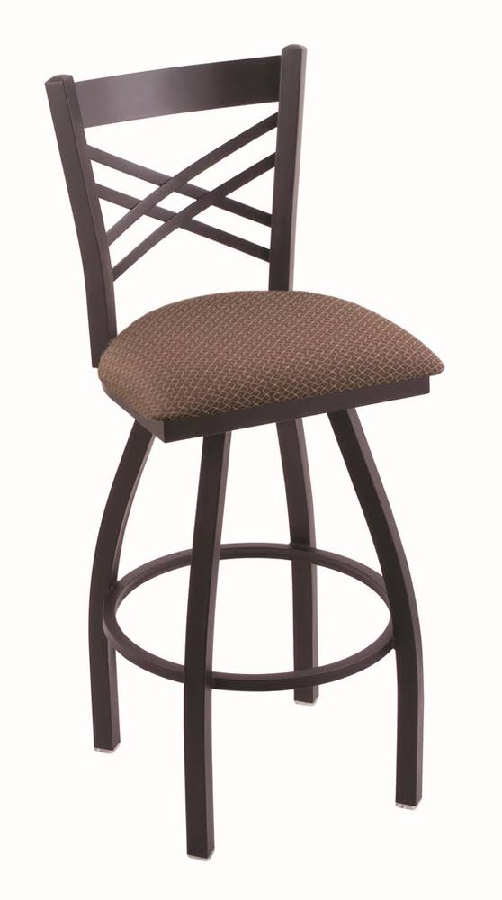 Black Wrinkle Finish Counter Stool with 360 Swivel L235088