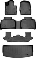 Black 3 Row Floor Mats and Cargo Liner Set A7710