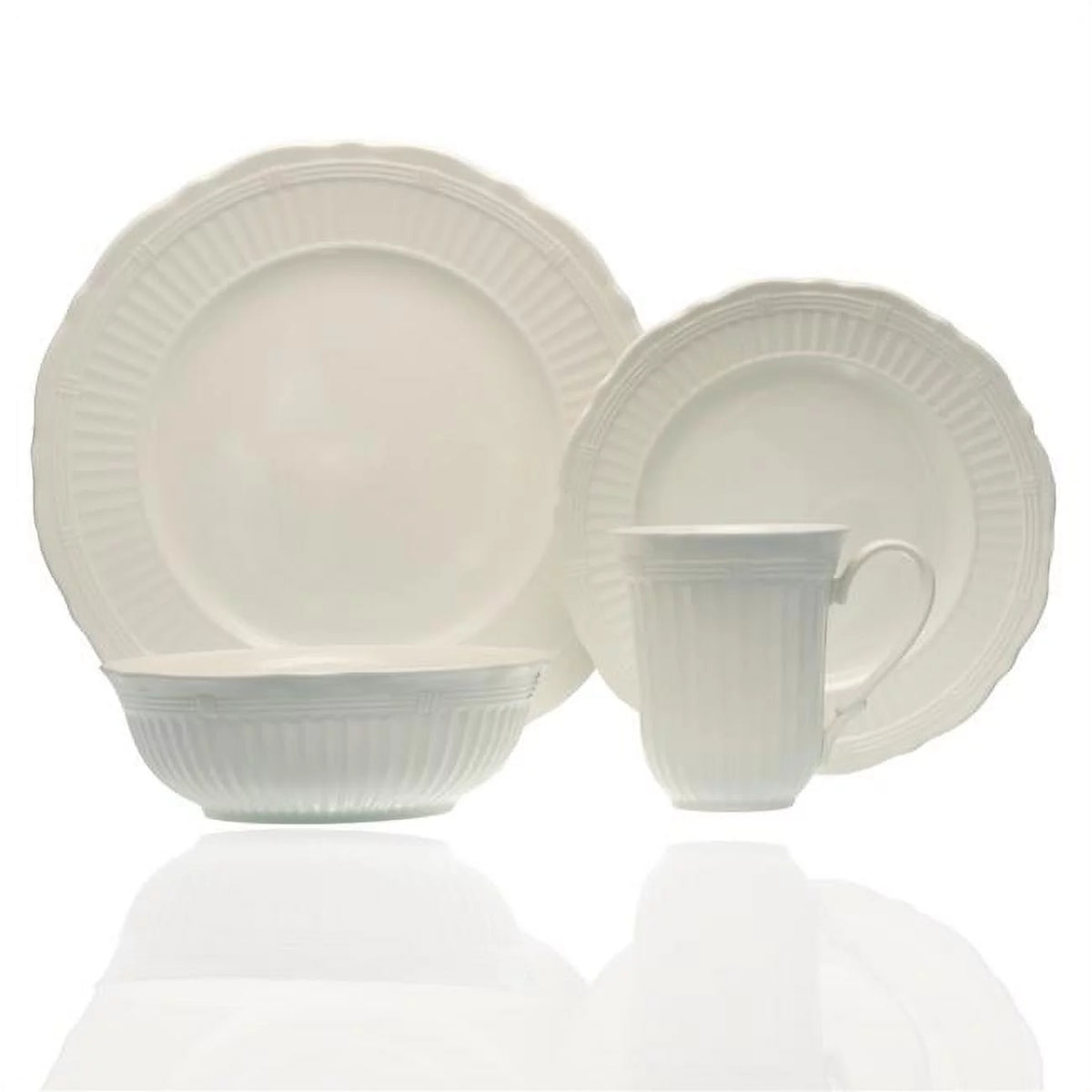 16 Piece Dinner Set with Coupe Bowl V219806