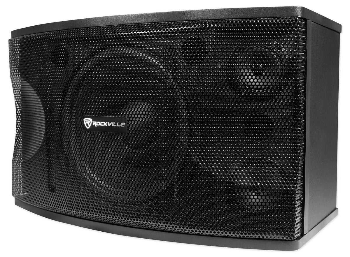 12" 3-Way 1600w Karaoke Speakers with Amplifier and Wireless Mics U765