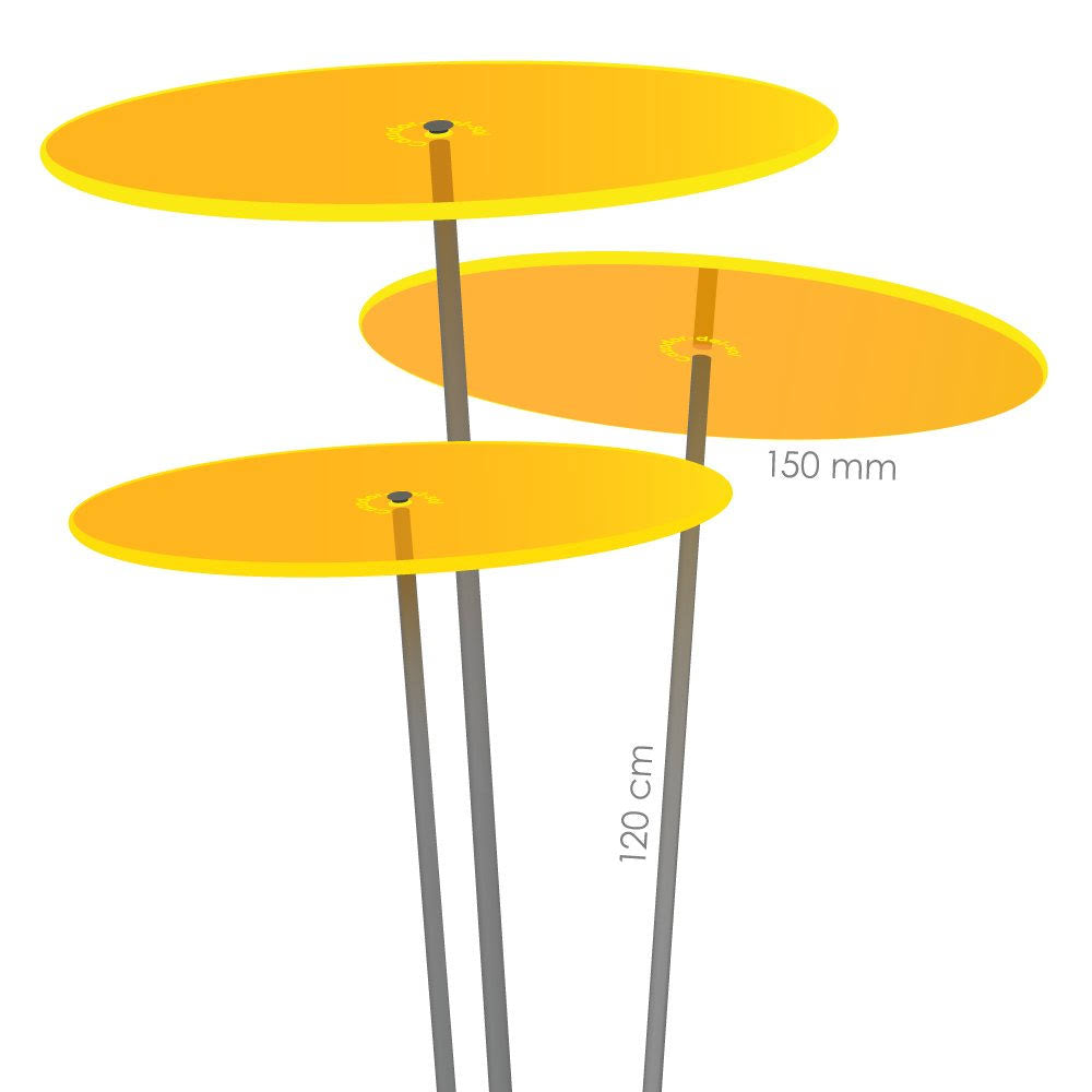 6 Suncatcher Set of 3 Yellow H1519