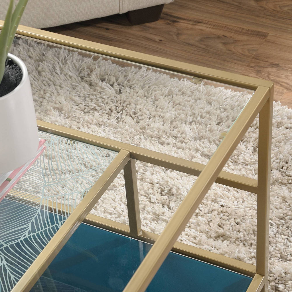 Coral Cape Coffee Table Satin Gold K84256
