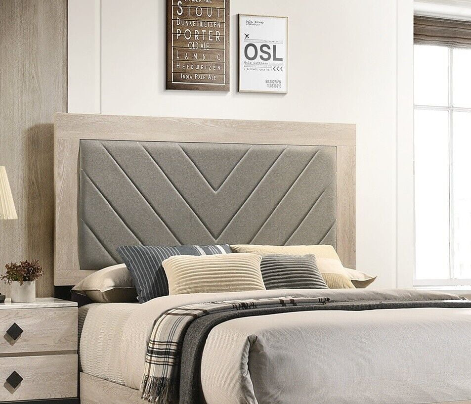 California King Size Bed 3pc Wooden Furniture Set C956