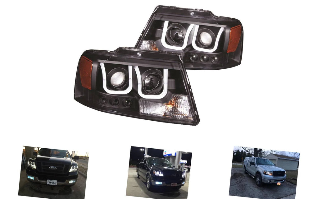 Black Clear Projector Headlights G4196