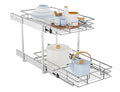 2 Tier Slide Out Cabinet Drawers, 11" W x 21" D G1902