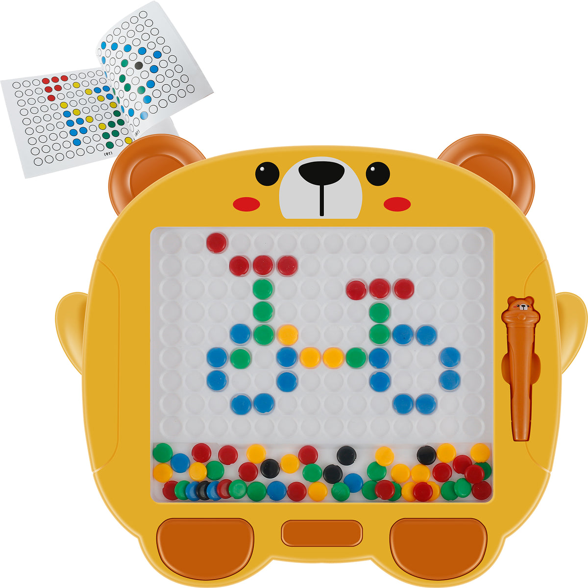 Colorful Magnetic Drawing Board with Magnetic Pen and Cards Q695