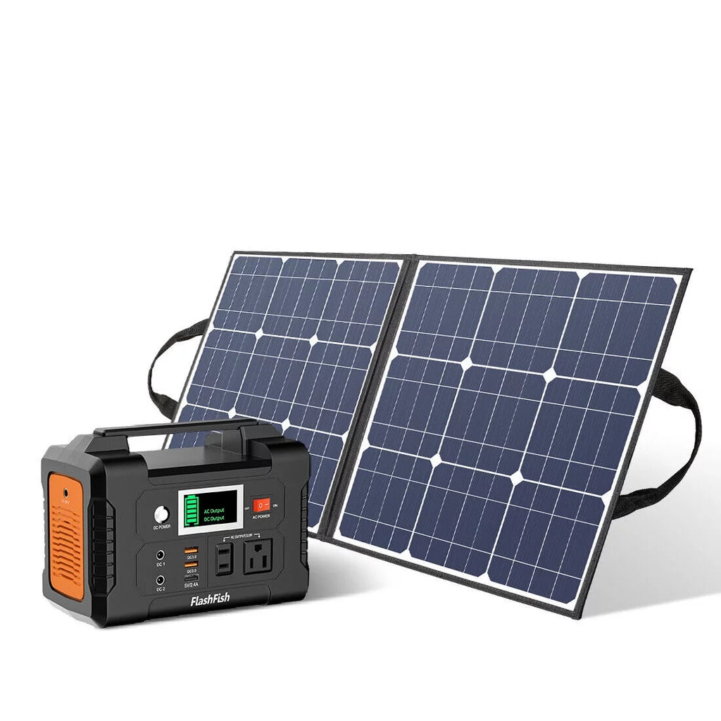 200W Portable Power Station with 50W Solar Panel Y30907