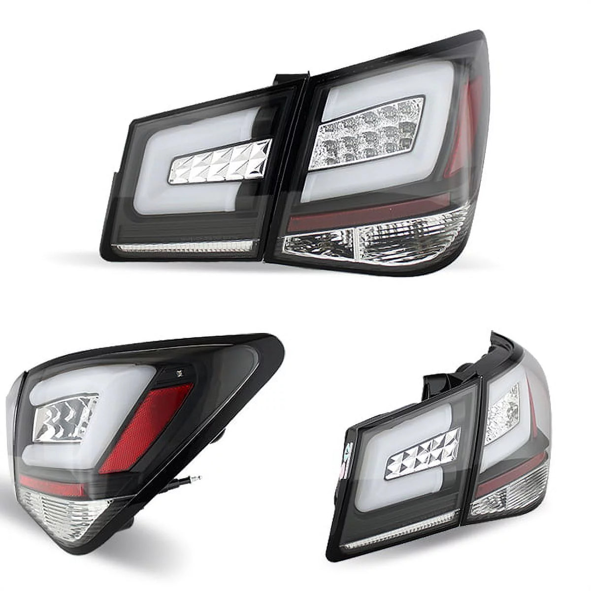 Black Bezel Full LED Tail Lights 4pcs Set Y593961