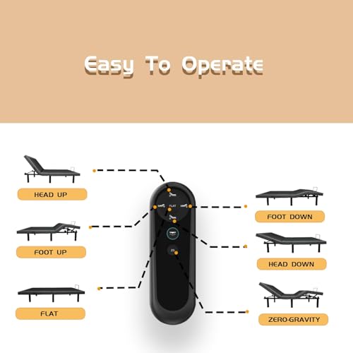 Adjustable Bed Frame Twin XL with Wireless Remote Q72357