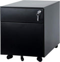 White 2 Drawer Steel File Cabinet with Lock Z556680