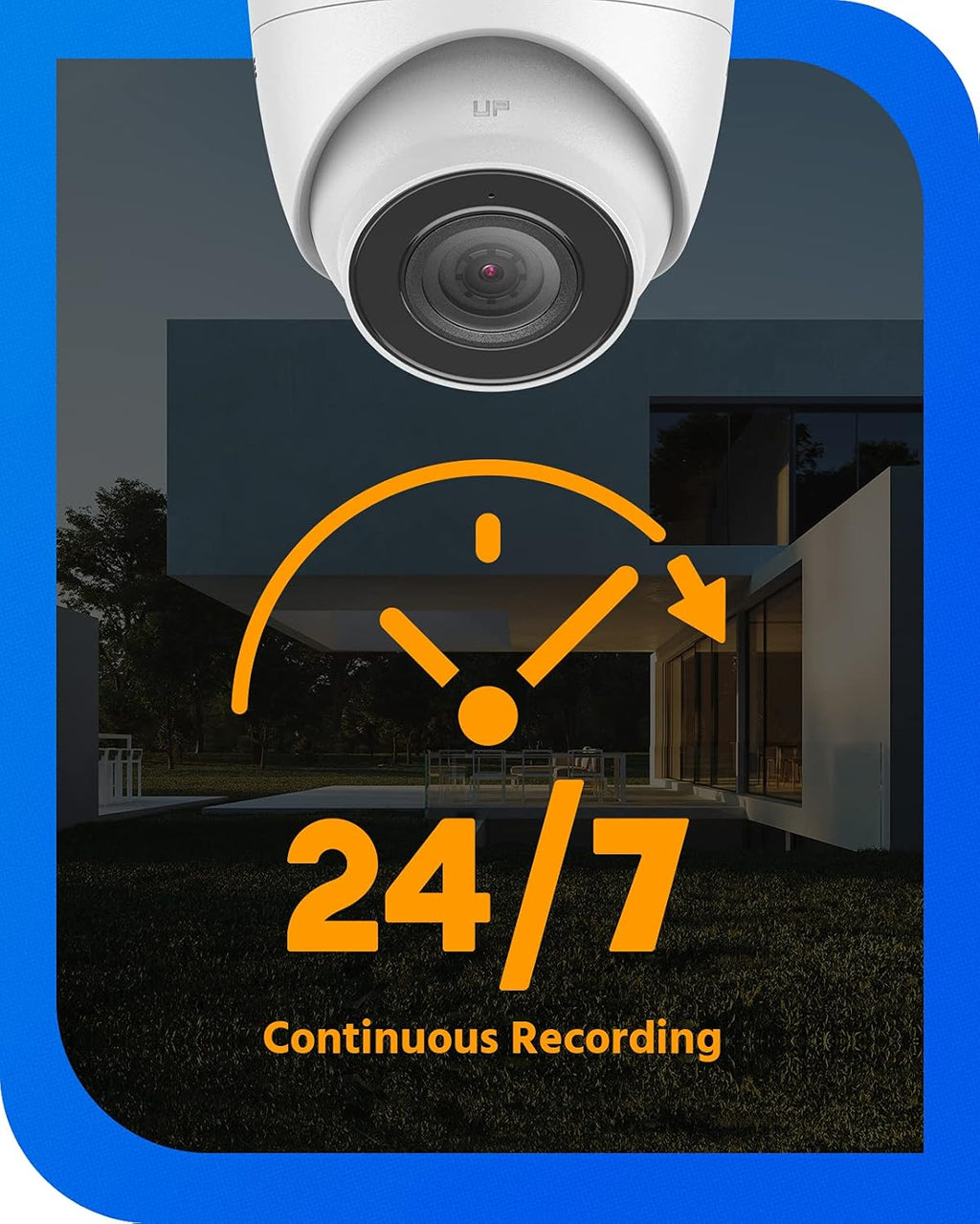 5MP PoE IP Turret Security Camera with Audio M6989