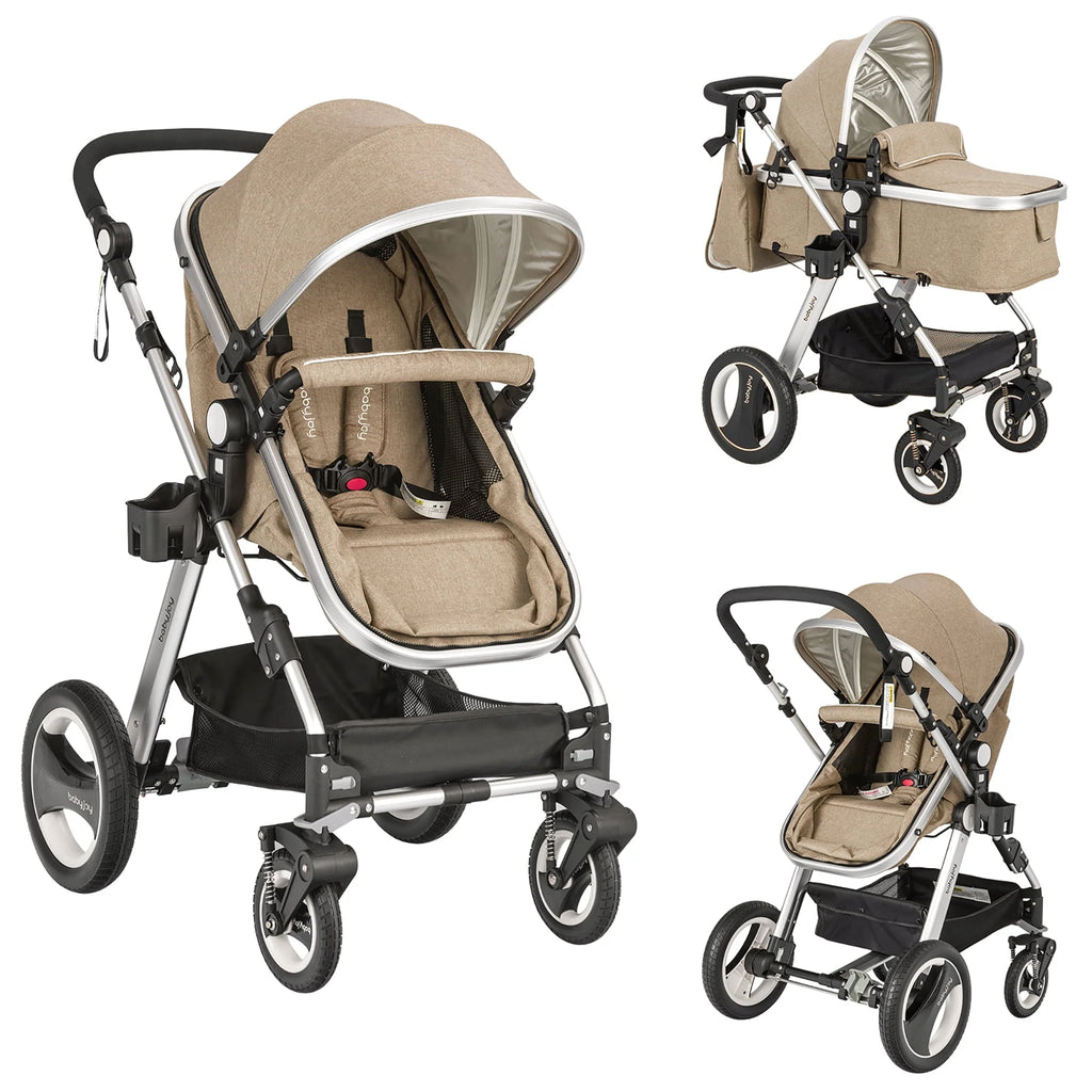 Folding Aluminum Baby Stroller with Diaper Bag K398