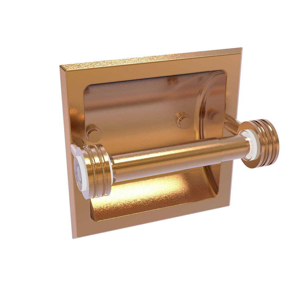 Brushed Bronze Recessed Toilet Paper Holder I6618