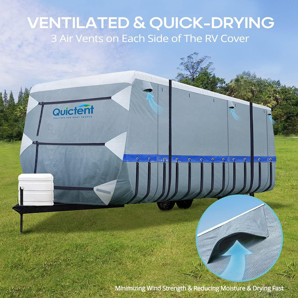 22-24Ft Breathable Watertight Rip-Stop Travel Trailer RV Cover P304