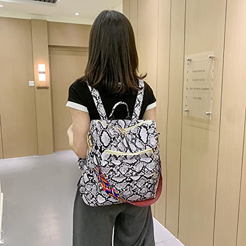 Grey Snake Print Backpack L941