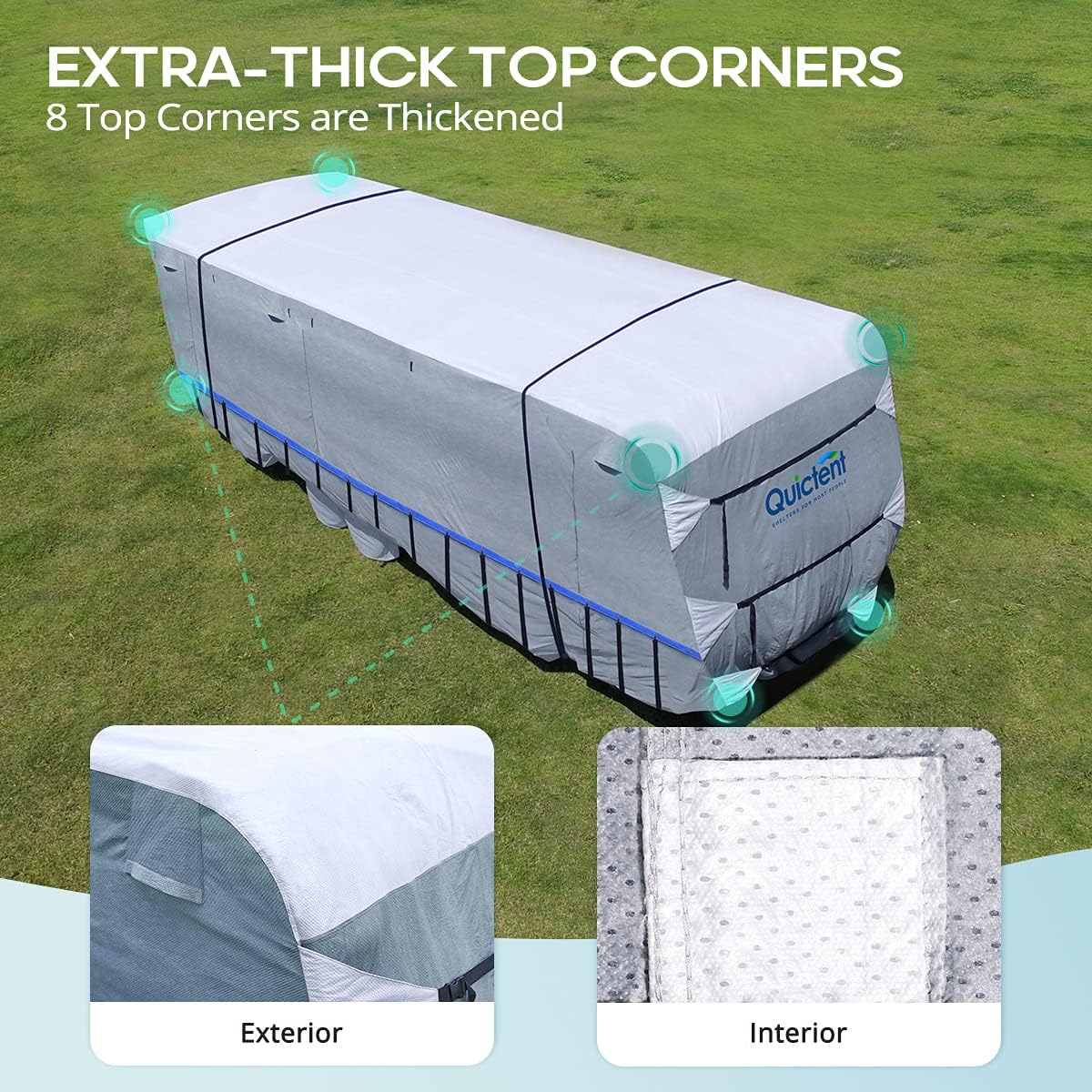 22-24Ft Breathable Watertight Rip-Stop Travel Trailer RV Cover P304