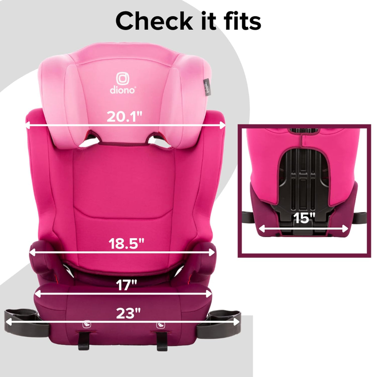 2-in-1 Belt Positioning Booster Seat Q936448