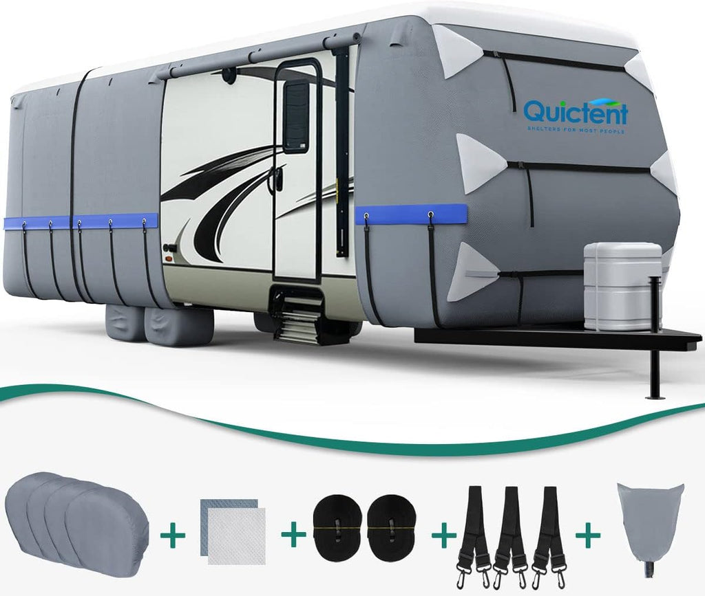 22-24Ft Breathable Watertight Rip-Stop Travel Trailer RV Cover P304