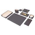Leather 10 Pieces Desk Organizer Z77444