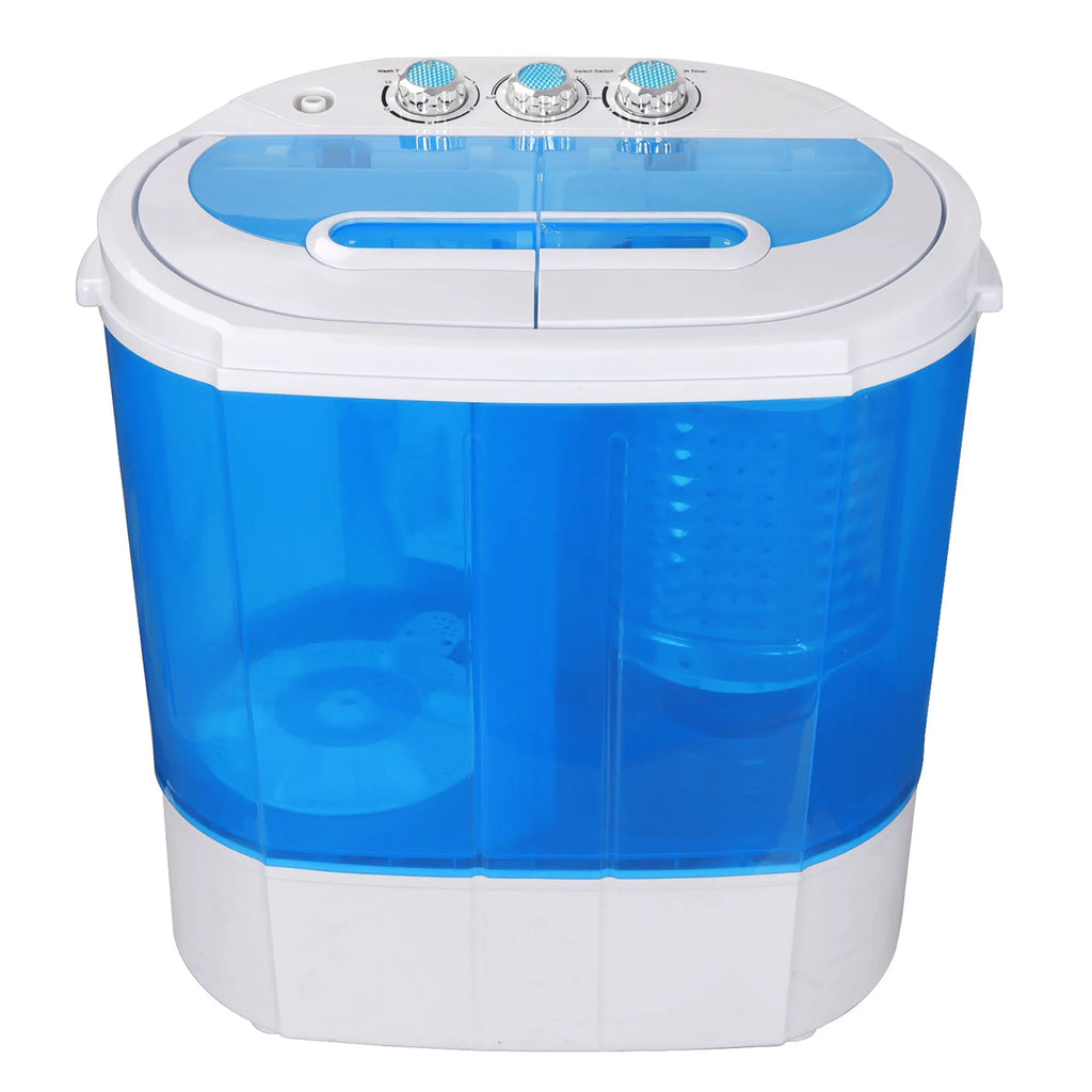 Portable Compact Washer 10lbs Blue White P36125