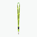 Lime Polyester Lanyard with Buckle Release and Swivel Bulldog Clip S506003