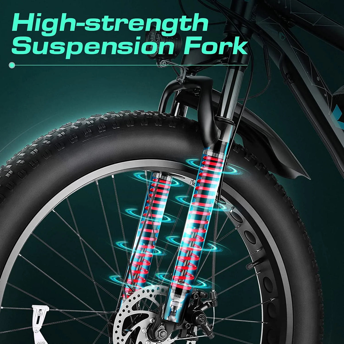 26 x 4.0 Fat Tire 500W All Terrain Electric Bike O53439